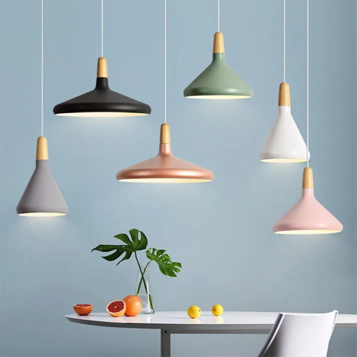 Macaron – Conical Metal Pendant Light