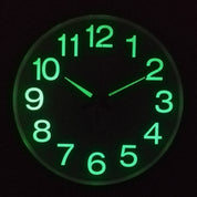 LightSilence - Silent Classroom Wall Clock with LED Lighting 12 inch