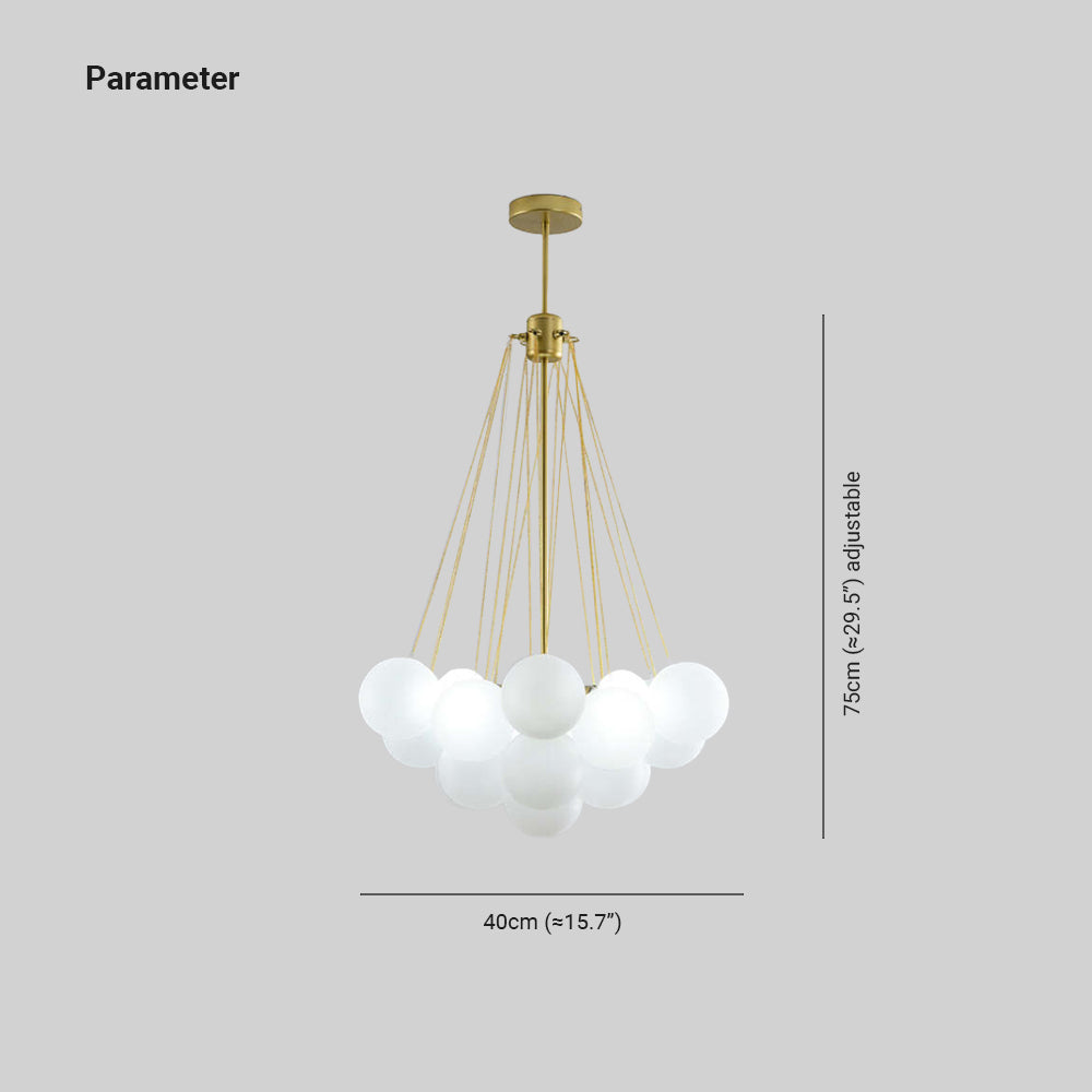 Glamora - Designer Pendant Light in Metal and Glass