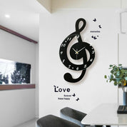 HarmonyTime - Musical G-Clef Wall Clock