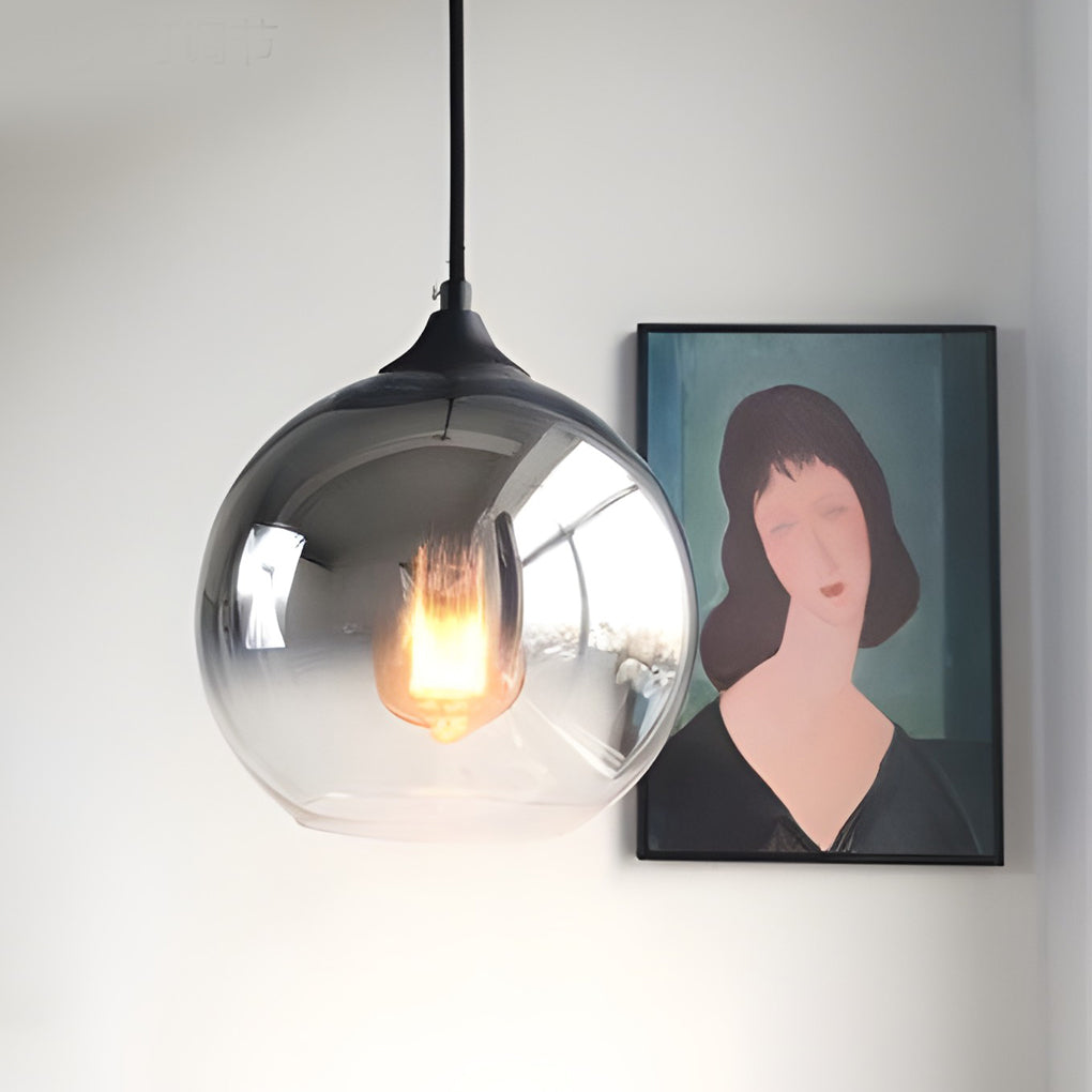 LichtMeester - Modern Globe Design Pendant Light Made of Glass with LED Lighting for Kitchen and Dining Room