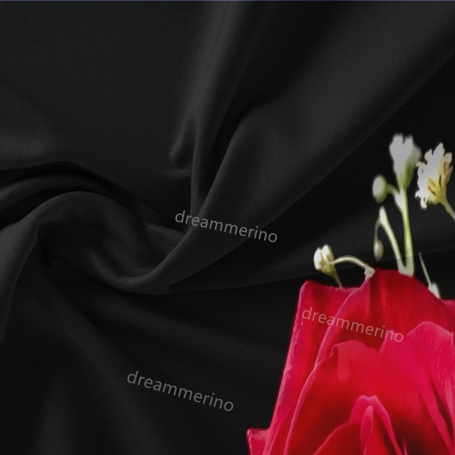 FloraGlow - Romantic Rose Flower Printed Duvet Cover Bedding Set