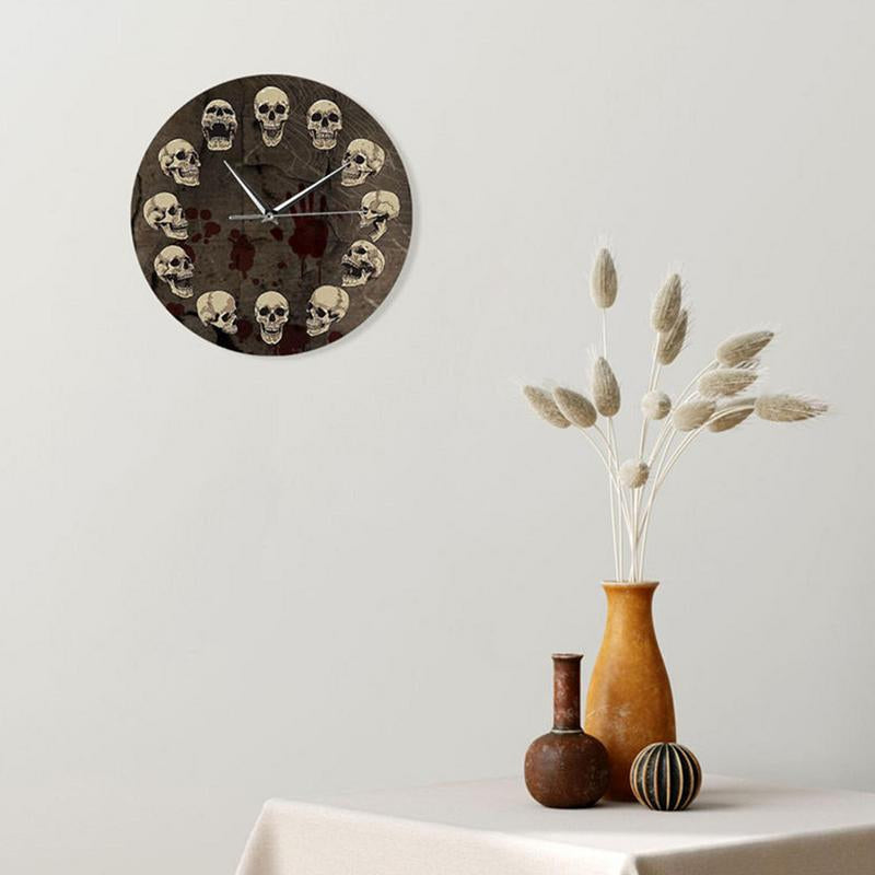 SkullArt - Anatomy Skull Wall Clock in Acrylic - Silent Wall Decoration