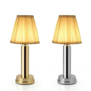 LuxeSilk - Wireless Table Lamp in Soft Metal