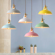 Morandi Modern LED Pendant Light in Metal for Colourful Living