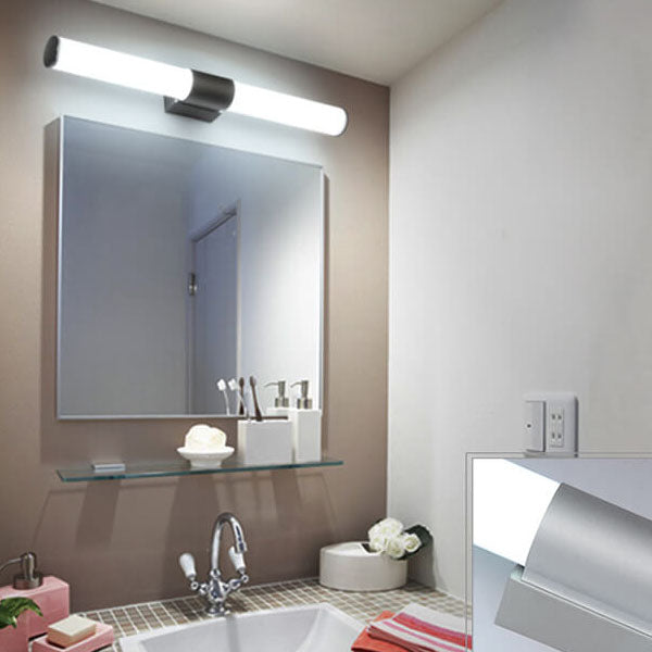LuxBright - Modern minimalist cylindrical LED mirror wall lamp