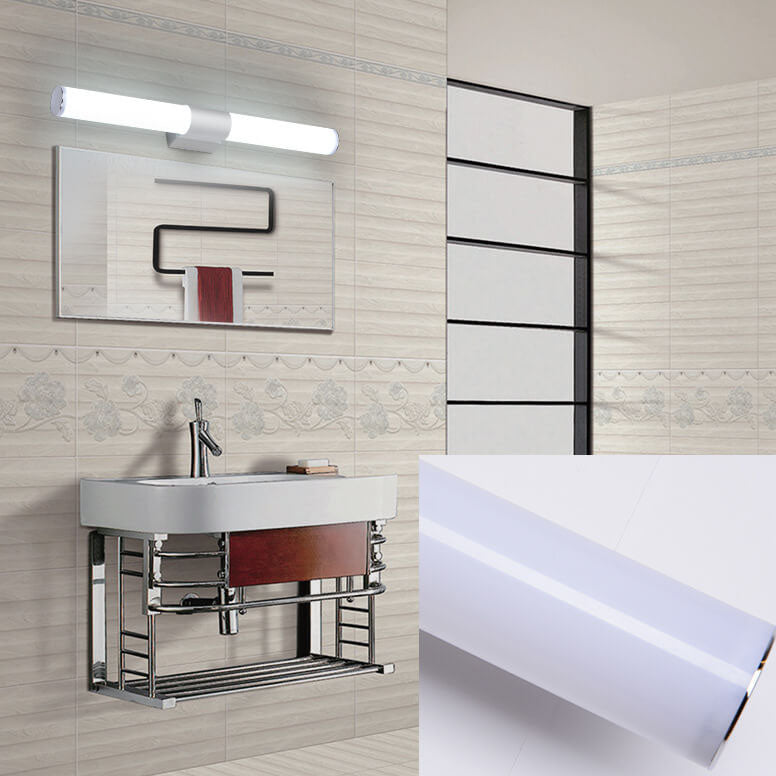 LuxBright - Modern minimalist cylindrical LED mirror wall lamp
