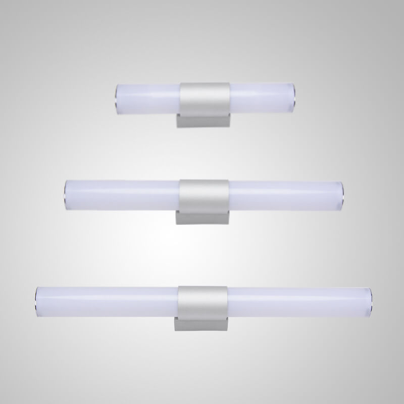 LuxBright - Modern minimalist cylindrical LED mirror wall lamp