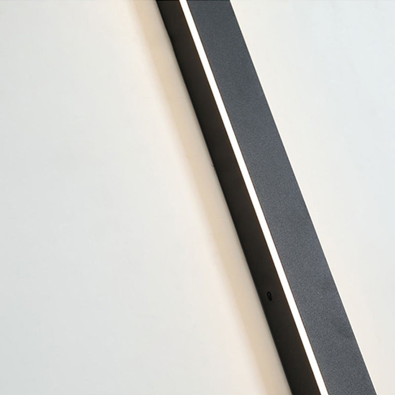 Edge Modern Design LED Wall Lamps Black Metal for Garden and Hall