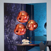 RadiantElegance – Modern Ceiling Light in Glass for the Kitchen