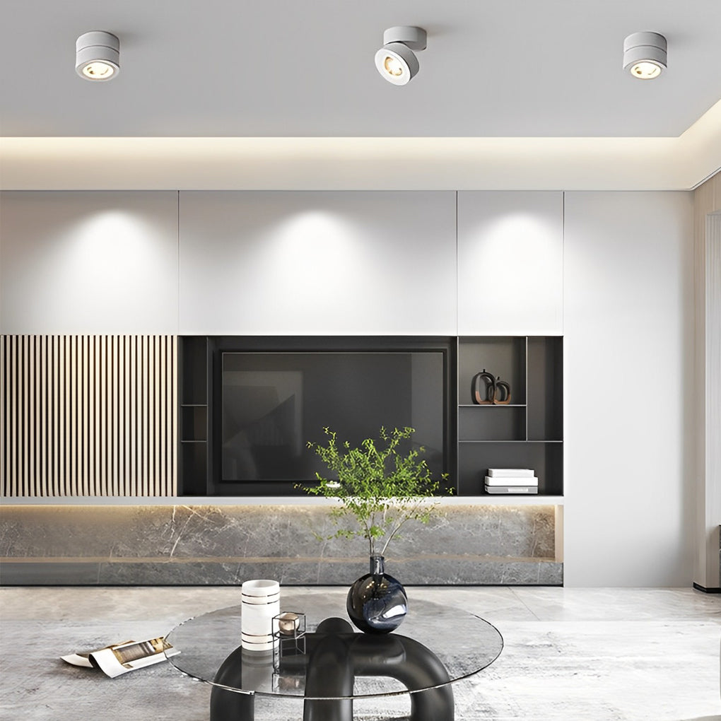 LichtVisie - Round Foldable Adjustable LED Nordic Spotlight Recessed Ceiling Light