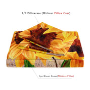 SunsetDream - Sunflower Floral Duvet Cover Bedding Set | Gogh | France | Beautiful Garden