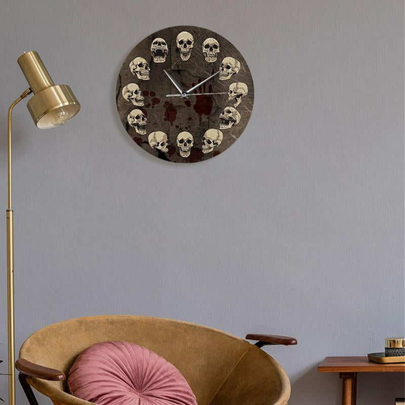SkullArt - Anatomy Skull Wall Clock in Acrylic - Silent Wall Decoration
