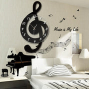HarmonyTime - Musical G-Clef Wall Clock