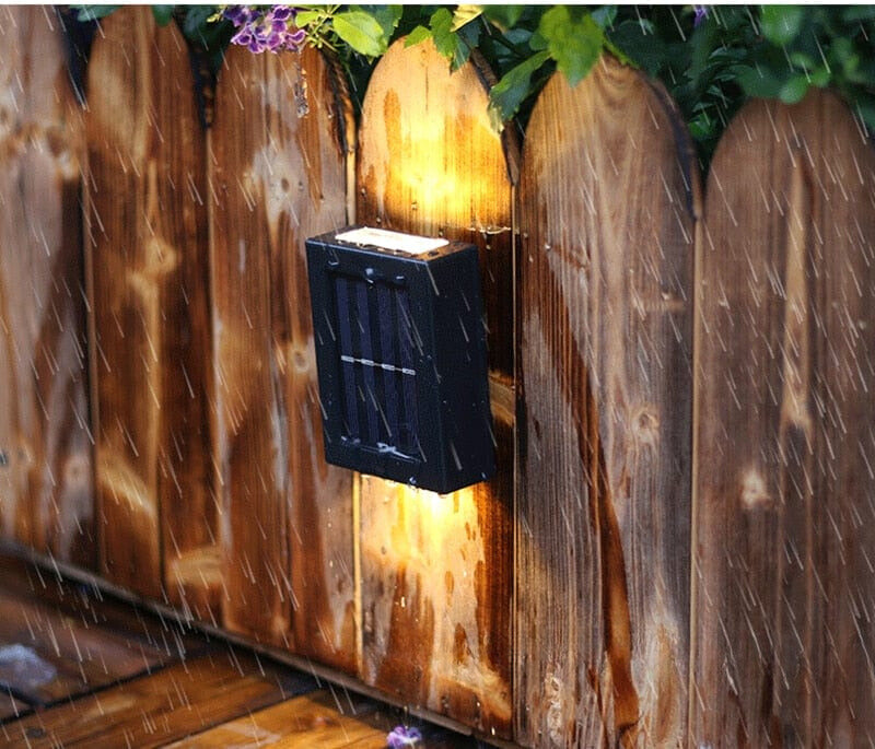 Solar Powered Outdoor Patio Wall Lamp