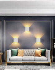 LED Aluminium Wall Lamp for Bedroom Living Room Hallway Accent Lighting