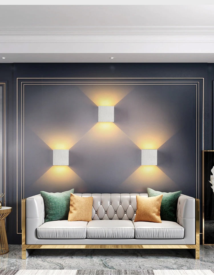 LED Aluminium Wall Lamp for Bedroom Living Room Hallway Accent Lighting