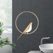 Creative LED Pendant Lamp in the Shape of Birds with Rings