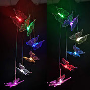 Flutterlights - Decorative Solar Lamps with Butterfly Patterns
