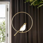 Creative LED Pendant Lamp in the Shape of Birds with Rings