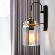 Vintage Wall Lamp with Engineered Glass Shade