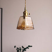 Levy Retro LED Pendant Lights Gold Metal Glass Bedroom Living Room Dining Room