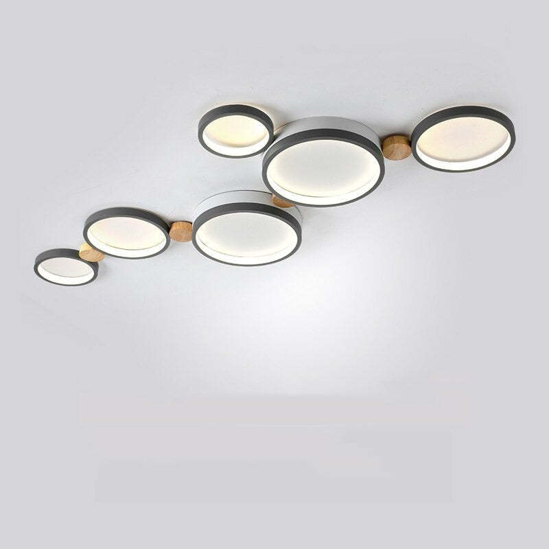 ChicLumineux - Ceiling Light in White and Grey Metal
