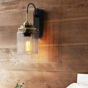 Vintage Wall Lamp with Engineered Glass Shade