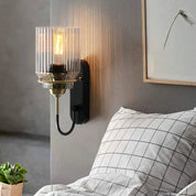 Vintage Wall Lamp with Engineered Glass Shade