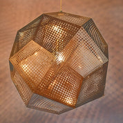 LightDesign - Geometric Round Pendant Lamp in Electrolytic Metal