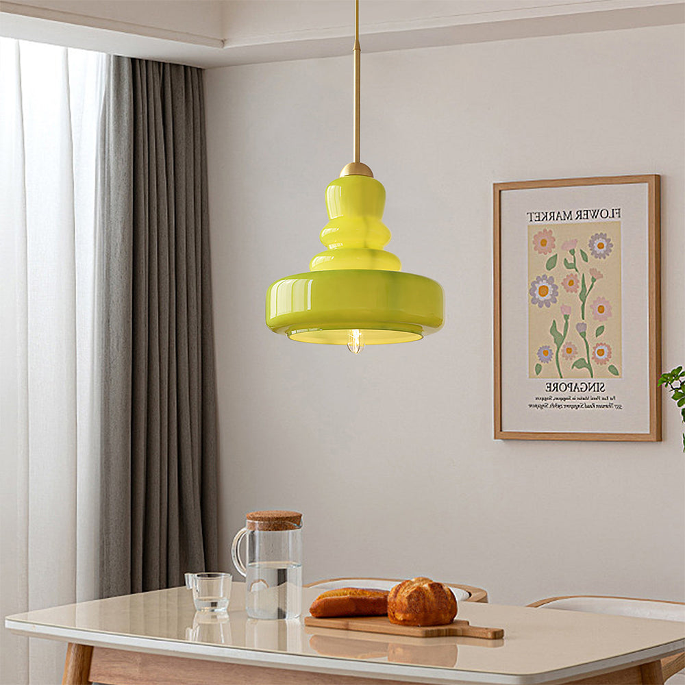 Colourful Bauhaus Pendant Lamp in Calabash
