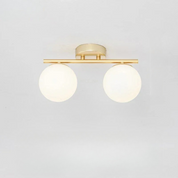 Nordic LED Glass Ceiling Light – Elegant White Sphere for Any Room