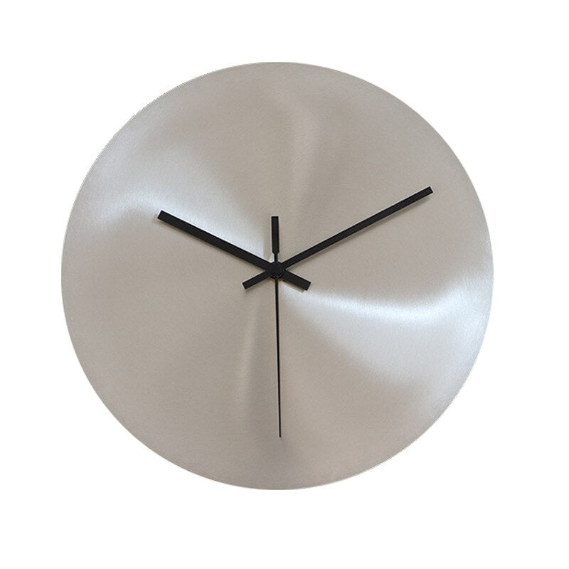Sleek Stainless Steel Wall Clock