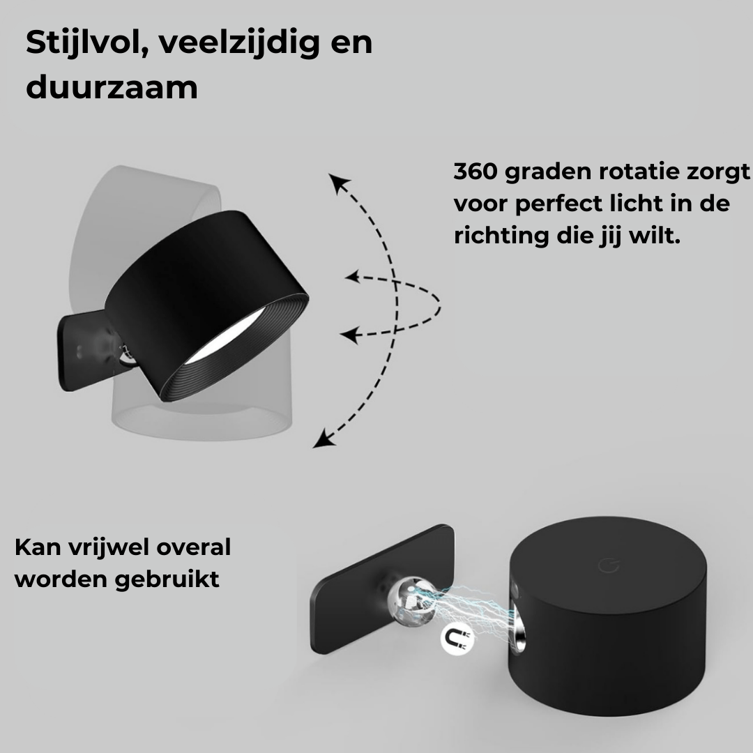 FlexiLamp - Wireless Rechargeable 360° Wall Lamp