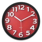 Glowify - Colourful Silent Wall Clock Made of Resin