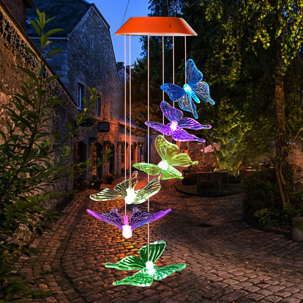 Flutterlights - Decorative Solar Lamps with Butterfly Patterns