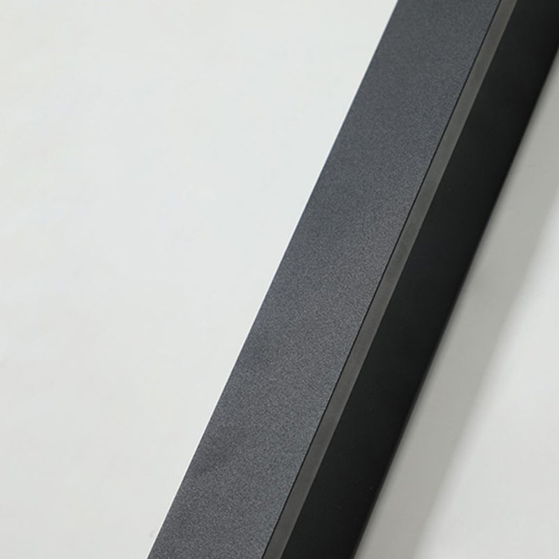 Edge Modern Design LED Wall Lamps Black Metal for Garden and Hall