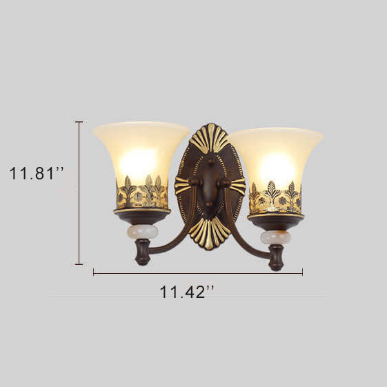 LuminoGlow - Retro Wall Lamp with Double Lamp Shades
