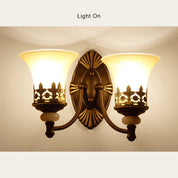 LuminoGlow - Retro Wall Lamp with Double Lamp Shades