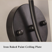 GloeiGlow - Modern angled bell-shaped wall lamp with arm