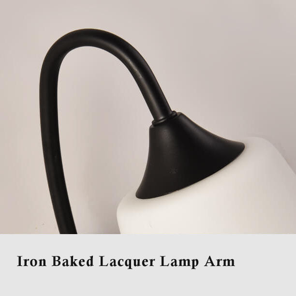 GloeiGlow - Modern angled bell-shaped wall lamp with arm