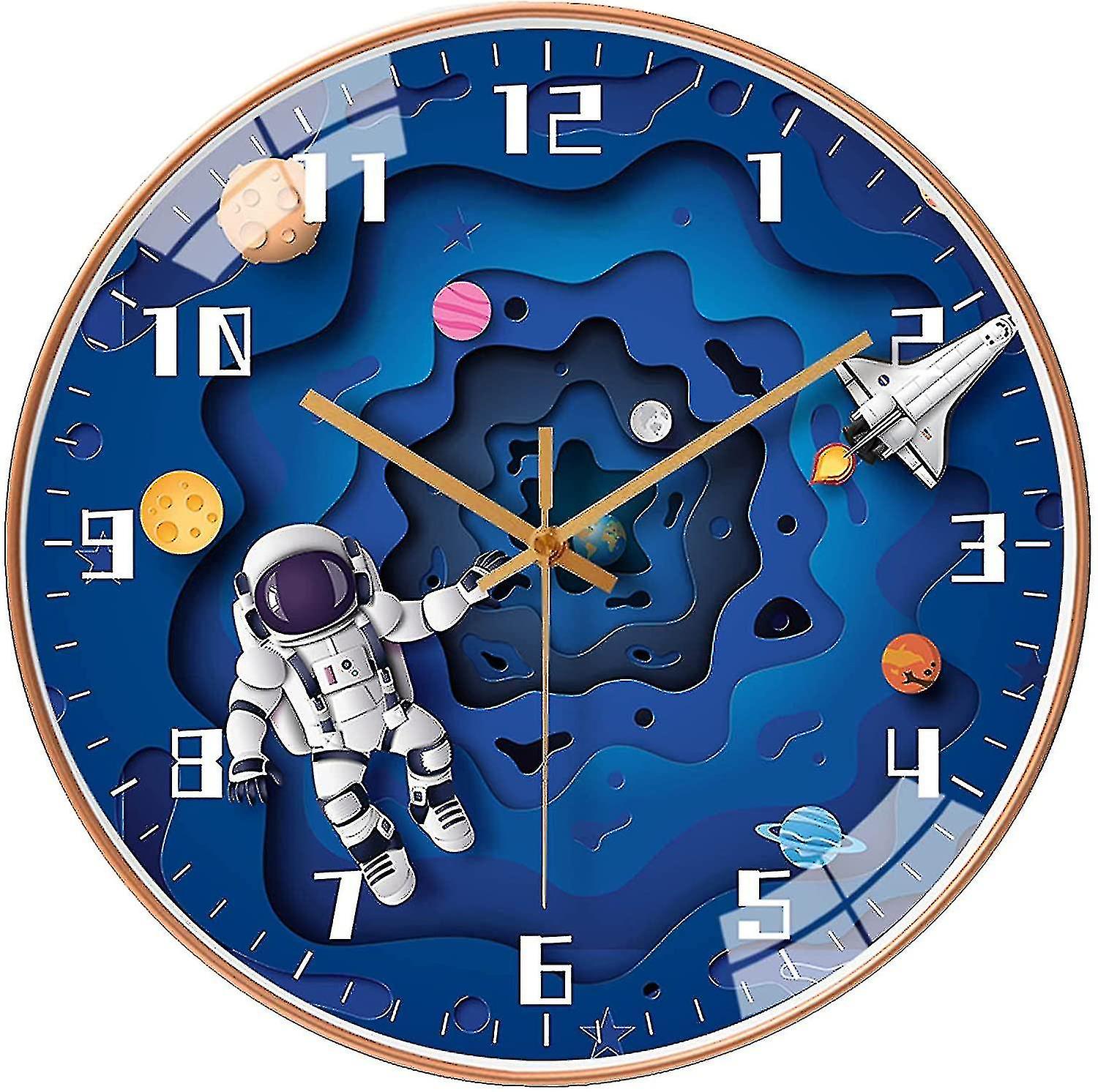 StarGlow - Space Adventure Children's Wall Clock
