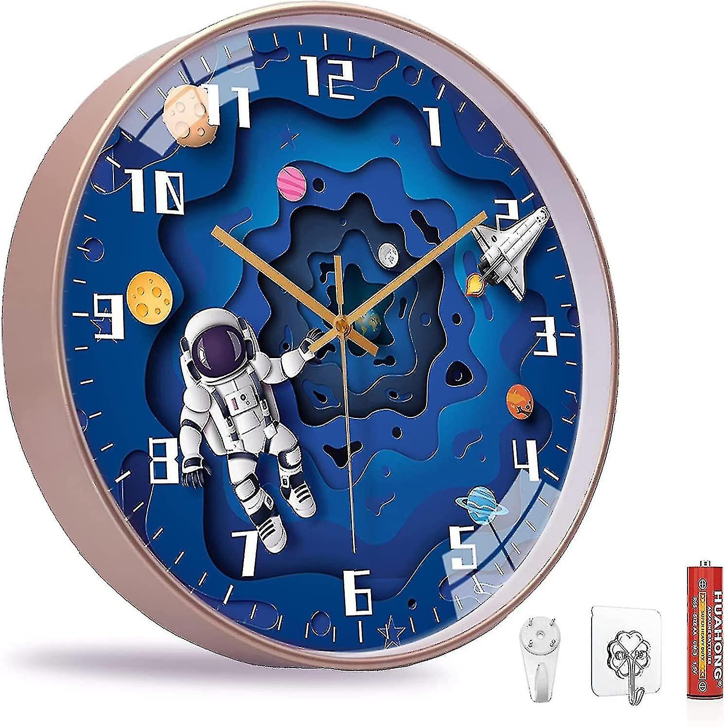 StarGlow - Space Adventure Children's Wall Clock