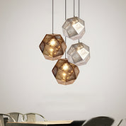 LightDesign - Geometric Round Pendant Lamp in Electrolytic Metal