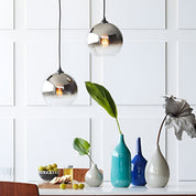 LichtMeester - Modern Globe Design Pendant Light Made of Glass with LED Lighting for Kitchen and Dining Room