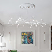 EvetteLuxe - Modern LED Chandelier in Gold and Black