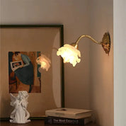 CopperBloom - Vintage Flower Glass Wall Lamp