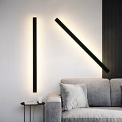 Edge Modern Design LED Wall Lamps Black Metal for Garden and Hall