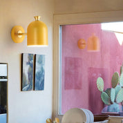 Modern Macaron Metal Cylinder Wall Light with 1 Bulb