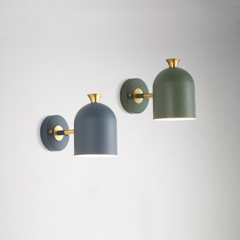 Modern Macaron Metal Cylinder Wall Light with 1 Bulb